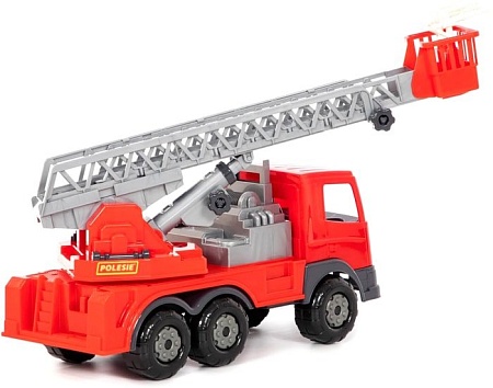 Игрушечный транспорт Полесье Престиж автомобиль пожарный в лотке 79701
