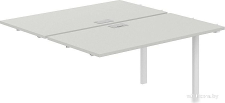 Norden 280х143.8х75 SG.215.SH.63.WH (белый/серый бархат)