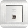 Розетка телефонная Luxar Deco RJ-11 10.048.03 (серебристый)