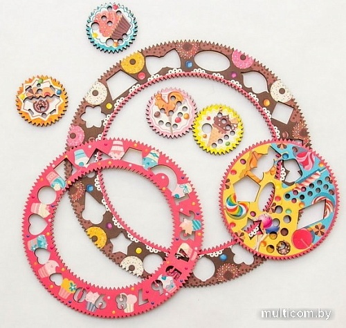 Трафарет WoodLand Toys Сладости. Спирограф для рисования 122106