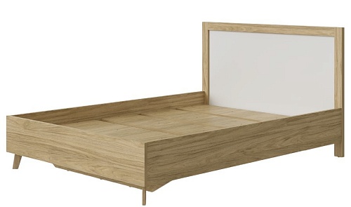 Кровать MyStar Норсан ИВ-125.04.00 (гикори ричмонд/белый)