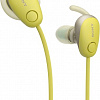 Наушники с микрофоном Sony WI-SP600N (желтый)