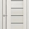 Межкомнатная дверь Portas S29 90x200 (французский дуб, стекло lacobel черный лак)