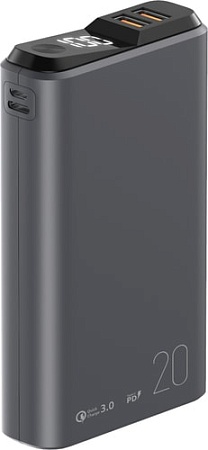 Olmio QS-20 20000mAh (темно-серый)