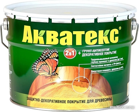 Пропитка Акватекс Пропитка на алкидной основе (махагон, 10 л)