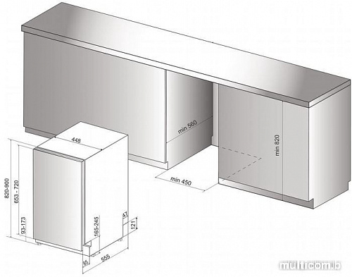 Посудомоечная машина Whirlpool WSIP 4O23 PFE