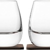 Набор стаканов для воды и напитков LSA International Islay Whisky G1213-09-301 (2 шт, с подставками)
