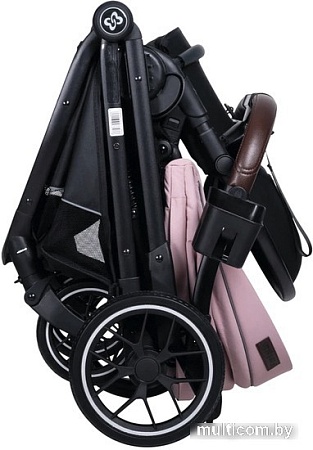 Коляска прогулочная «книга» Farfello Fest Lux FL-2 (розовый)