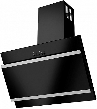 Кухонная вытяжка MAUNFELD Tower G Satin 50 (stripes) (черный)