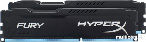 Оперативная память Kingston HyperX Fury Black 2x4GB KIT DDR3 PC3-12800 (HX316C10FBK2/8)