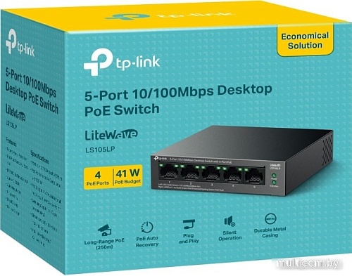 Неуправляемый коммутатор TP-Link LiteWave LS105LP V1
