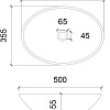 Умывальник Abber Glas AK2303 (прозрачный)