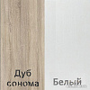Комод Кортекс-мебель Бари 160 8ш (дуб сонома/дуб сонома/белый)