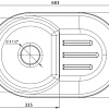 Кухонная мойка GranFest SMART GF-SM685L (белый)