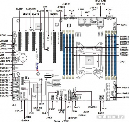 Материнская плата Supermicro MBD-X11SRL-F-O