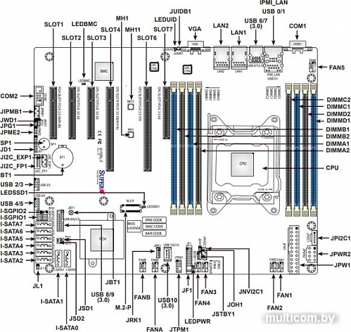 Материнская плата Supermicro MBD-X11SRL-F-O