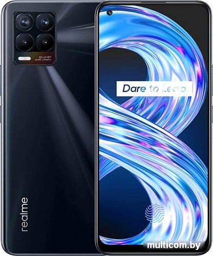 Смартфон Realme 8 6GB/128GB (черный панк)