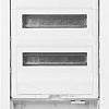 Бокс пластиковый Elektro-Plast MSF TWIN RP комбинированный, 3*12M+1xМП перф., N/PE-шинки, 1xSCHUKO, мет. дверь, белый RAL9016, 358x853x94mm, IP30