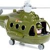 Игрушечный транспорт Полесье Вертолет военный Альфа 72443 (зеленый)