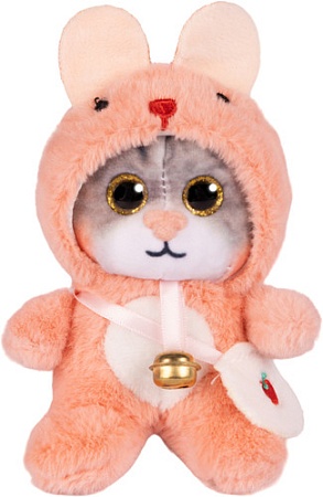 Классическая игрушка Maxitoys Котик в розовом капюшоне 300523-7-3-12