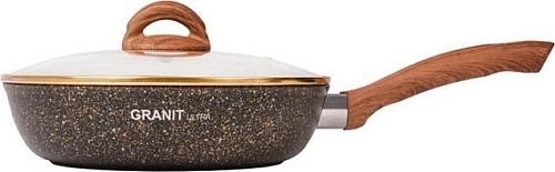 Сковорода Kukmara Granit Ultra Black-Gold сгбг241а