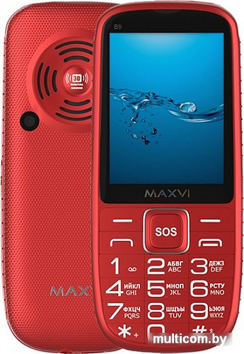 Мобильный телефон Maxvi B9 (красный)