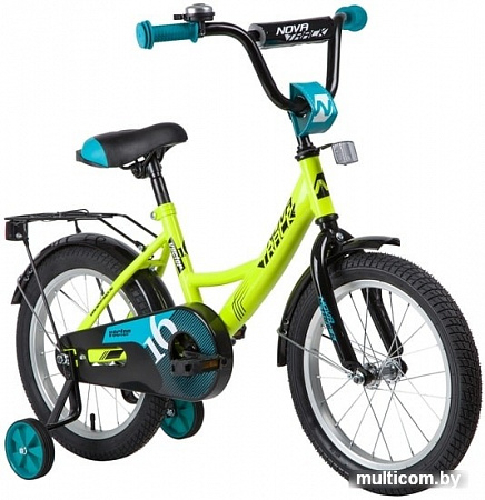 Детский велосипед Novatrack Vector 16 2020 163VECTOR.GN20 (зеленый/черный)