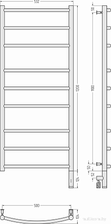 Полотенцесушитель Сунержа Галант 3.0 120x50 31-5801-1250