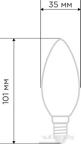 Светодиодная лампочка Rexant Свеча CN35 9.5Вт 915Лм 4000K E14 604-096