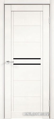 Межкомнатная дверь Velldoris Next 2 60x200 (белый эмалит, лакобель черный)