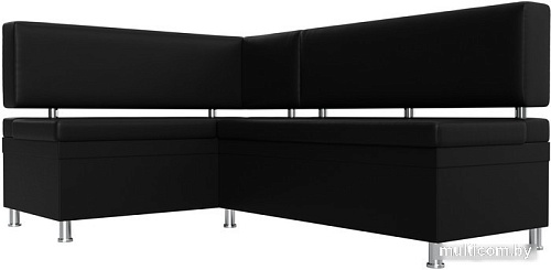 Угловой диван Лига диванов Стайл левый 114529L (экокожа черный)