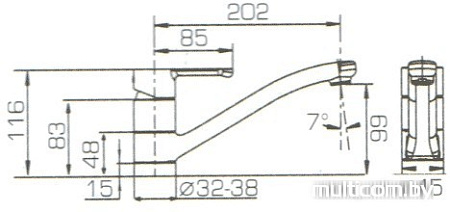 Смеситель Bravat Stream-D F737163C-1