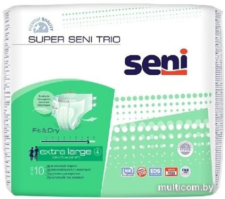 Подгузники Seni Super Trio XL (10 шт)