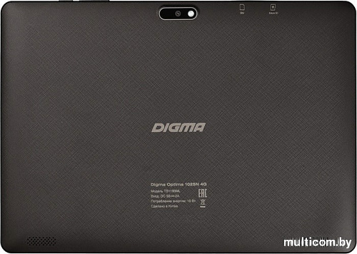 Планшет Digma Optima 1025N TS1190ML 16GB 4G (черный)