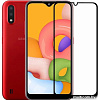 Защитное стекло Case Full Glue для Galaxy A01 (черный)