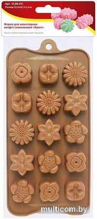 Мини-формочка Мультидом Букет VL80-331