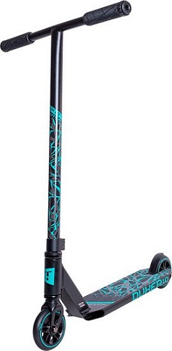 Трюковый самокат Tech Team DukeR 1.0 (черный/бирюзовый)