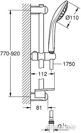 Душевой гарнитур Grohe Euphoria 110 Mono [27267001]