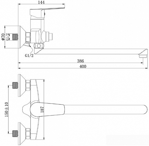 Смеситель Rossinka Silvermix S35-35