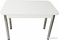 Обеденный стол Solt СТД-09 (белый/ноги круглые хром)