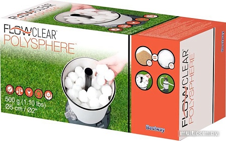 Аксессуары для бассейнов Bestway Наполнитель Polysphere для песчаных фильтров 58475
