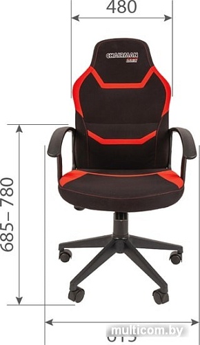 Кресло CHAIRMAN Game 9 (черный/синий)