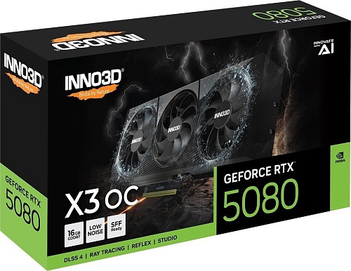 Видеокарта Inno3D GeForce RTX 5080 X3 OC N50803-16D7X-17603930