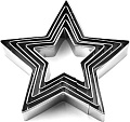 Форма для печенья S.G. Home Звезда SG-CM-S5 (5 шт)