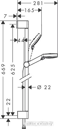 Душевой гарнитур Hansgrohe Crometta Vario [26532400]