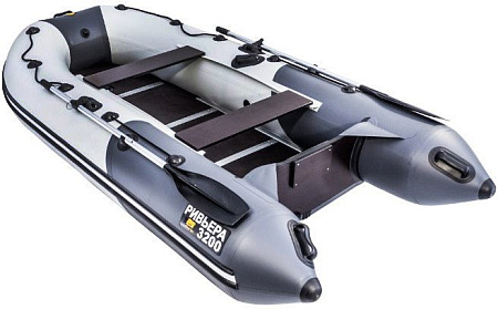 Моторно-гребная лодка Ривьера Компакт R-K-3600 СК lg/gf (светло-серый/графит)