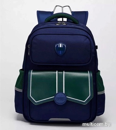 Школьный рюкзак Sun Eight SE-22006 (темно-синий/зеленый)