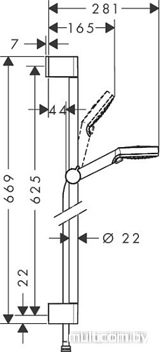 Душевой гарнитур Hansgrohe Crometta Vario [26532400]