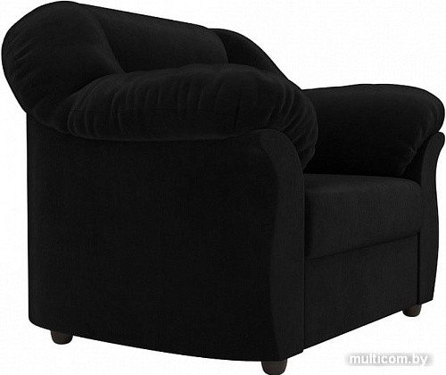 Интерьерное кресло Лига диванов Карнелла 105833 (велюр, черный)