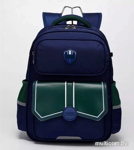Школьный рюкзак Sun Eight SE-22006 (темно-синий/зеленый)